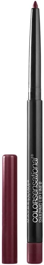 Maybelline Color Sensational Shaping Lip Liner with Self-Sharpening Tip, Plum Passion, Wine Plum, 1 Count