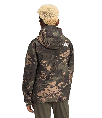 Image of THE NORTH FACE Packable Wind Jacket - Kids' New Taupe Green Tonal Cloud Camo Print, M