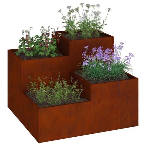 【Uso Versatile】 Ideale per tanti ambienti esterni, il vaso si adatta bene a giardini, terrazze o dove hai bisogno di un aspetto fresco e moderno. Perfetto per coltivare fiori, erbe o piante decorative, si adatta a diverse esigenze di giardinaggio, aumentando la praticità e rendendolo un successo sia per i giardinieri esperti che per i neofiti che vogliono personalizzare i propri spazi esterni.
