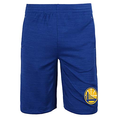 Outerstuff NBA Big Boys Youth (8-20) Free Throw Shorts, Golden State Warriors Medium (10-12)