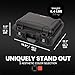 NANUK 915 Waterproof Hard Case with 2-Pocket Lid Organizer and Padded Divider, Black