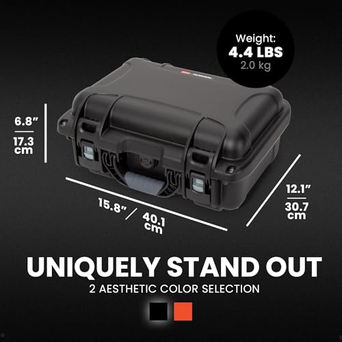 Image of NANUK 915 Pro Photo Kit - Compact Waterproof Travel Camera Hard Case with Padded Dividers, 13.8 inch x 9.3 inch x 6.2 inch - Dustproof and Impact Resistant, Airline Carry-On Approved - Black