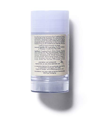 Image of A La Maison Unscented Deodorant Aluminum-Free Paraben-Free for Women, Men | 3pk, Unscented