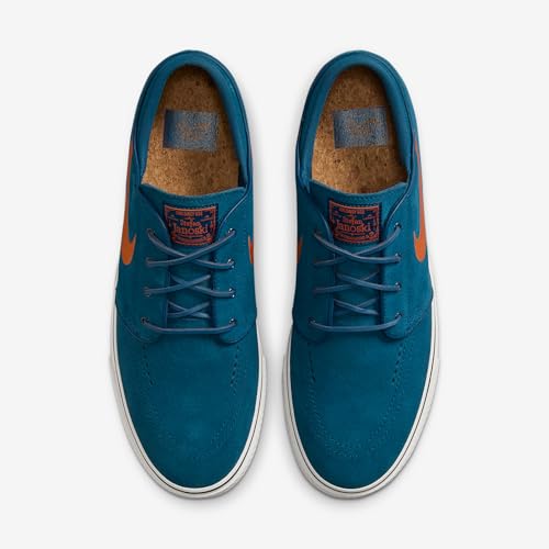Nike SB Zoom Janoski OG+ Skate Shoes (Blue Force/Blue Force/Summit White/Campfire Orange)4