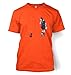 T-shirt Banksy Girl On Tabouret - Orange - X-Large