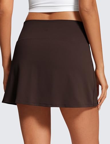 Image of CRZ YOGA Butterluxe High Waisted Tennis Skirts | Built-in Shorts with Pockets, Extremely Soft, Casual, A Line, Stretchy, Mini, Skort for Women