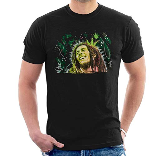 VINTRO Bob Marley Sorriso T-Shirt da Uomo Original...