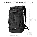 Travel Backpack Carry On Backpack Durable Convertible Duffle Bag Fit for 15.6 Inch Laptop for Men and Women hiking airplane shoes bag extendable three way uses multiple - Image 3