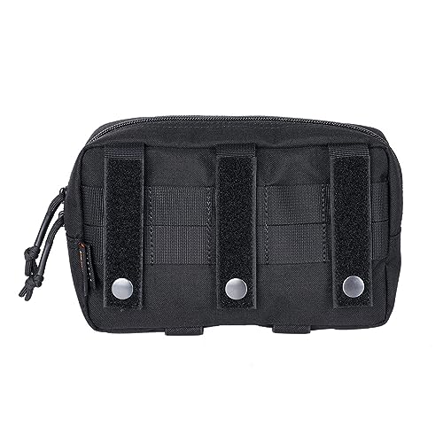 EXCELLENT ELITE SPANKER Tactical Molle Pouch Admin Pouch Tactical Dump Drop Pouch EDC Utility Bag with Hook and Loop Panel for Tactical Vest(BLK) - Image 3