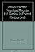 Introduction to Forestry (MCGRAW HILL SERIES IN FOREST RESOURCES)