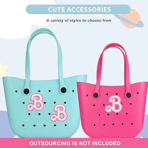 Image of Lckaey Rubber Beach Bag Accessories-PVC Rubber Totes organizer Sport Charms- for Purse Bogg Inserts