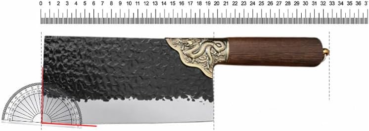 Meat Cleaver,Cleaver Knife 7.7 Inch Professional Stainless Steel Japanese Chef Knives Meat Fish Vegetables Chopping Cleaver Butcher Knife Chinese Kitchen Tools, LAMAJIGA5844