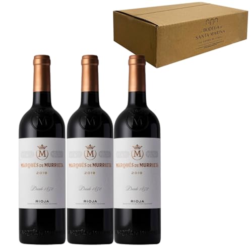 Marqués de Murrieta Reserva - Ideal para Maridar con Carne y Comida Mediterránea - Pack 3 Botellas 75cl