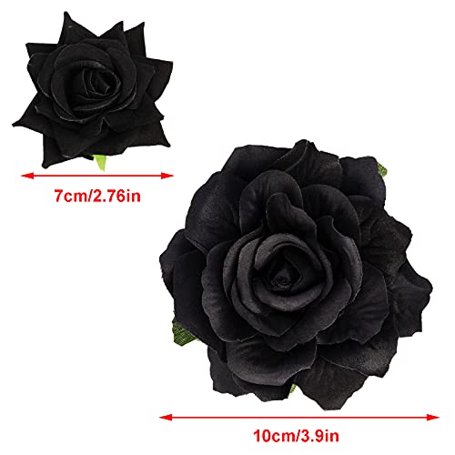 Topbuti Rose Hair Clip Flower Hairpin Rose Brooch Floral Clips thumb #1