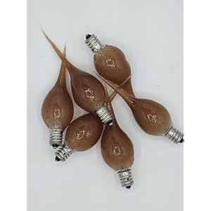 Primitivesiliconedipped5wattlightbulbpackof6rusticbrowncolor Urban Country Home Decor Primitive silicone dipped 5 watt light bulb pack of 6 rustic brown color urban country home decor