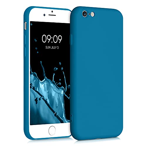 kwmobile Custodia Compatibile con Apple iPhone 6 / 6S Cover - Back Case per Smartphone in Silicone TPU - Protezione Gommata - blu indaco