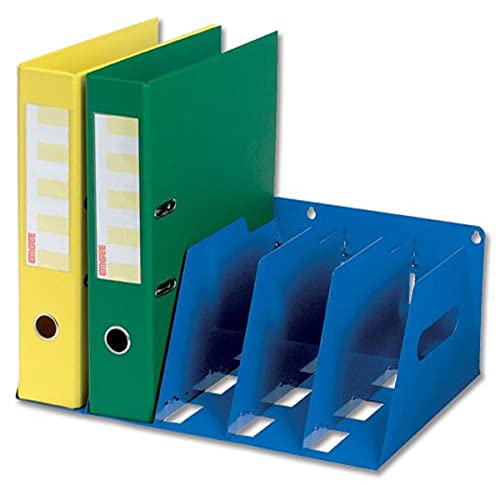 Rotadex Lever Arch Filing Rack Portable Rigid Metal W425xD300xH160mm Blue Ref LAR5BLUE