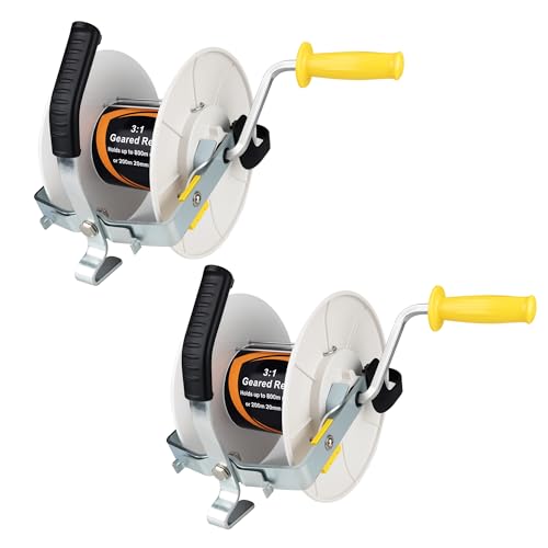 Electric Fence Reel 3:1 Gear Polywire Stabilizer 2-Pack