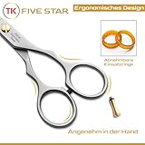 TK FIVE STAR Tornado Premium 6' extra Scharfe Friseurschere Haarschere Haarschneideschere für Damen Herren Friseure und Salons für feine und kräftige Haare Rostfrei