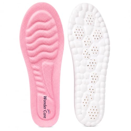 Image of WC Insole for Men & Women|Soft Cushion Arch Support|Heel Comfort|Pink