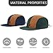 Croogo Snapback Hats for Men Flat Bill Baseball Cap Corduroy Trucker Hat Fashion Dad Caps Cooling Hip Hop Urban Hat,Blue-5P06