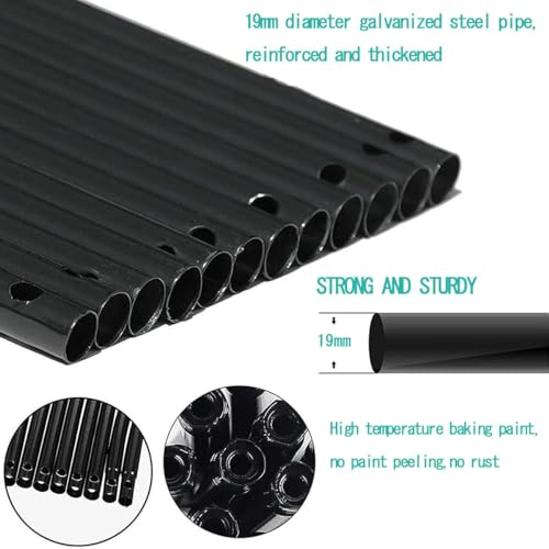 Arche pour plantes grimpantes et rosiers en métal noir L300cm