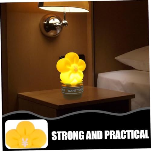 Lámpara de mesa de noche de silicona con luz USB recargable miniatura 3