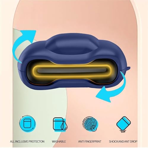 Image of MoonMart Silicone Case Cover Compatible with Boult Astra, UFO, Mustang & GoBoult Ember (Blue)