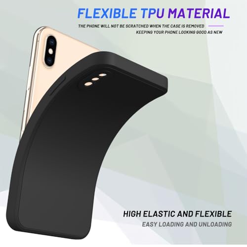 Image of for iPhone Xs Case Black, Scratch Resistant with Soft Touch, Slim Thin Phone Cover for iPhone X 5.8 inch