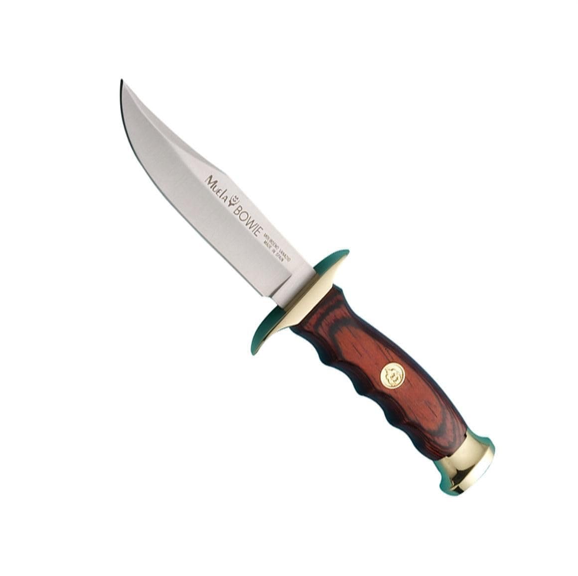 LO TRINCO YO Muela BW-22P. Set de Cuchillo BW-22 y Cuchullo BW-10, empuñaduras de madera coral para Caza, Pesca, Supervivencia y Bushcraft