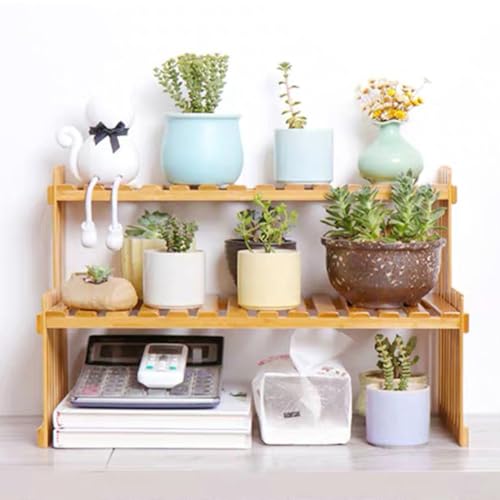 Étagère fleurs 2 étages gain de place pour petits espaces - 7