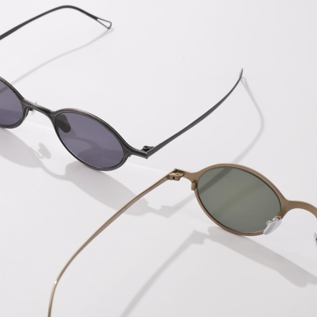 Lunettes de soleil ovales tendance pour hommes et femmes, en titane ultra-léger