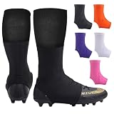 TUYUU Football Spats Cleat Covers,Cleat Covers Football Keeps Dirt/Turf Debri Out,Spats Football Cleat Covers,Cleat Covers for Football Soccer Kids Teenagers Youths Adults.Football Accessories