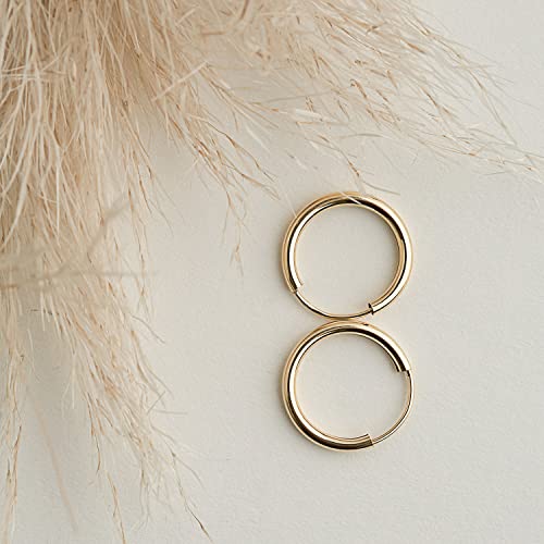 Orecchini Cerchi Piccoli in oro giallo Donna 15