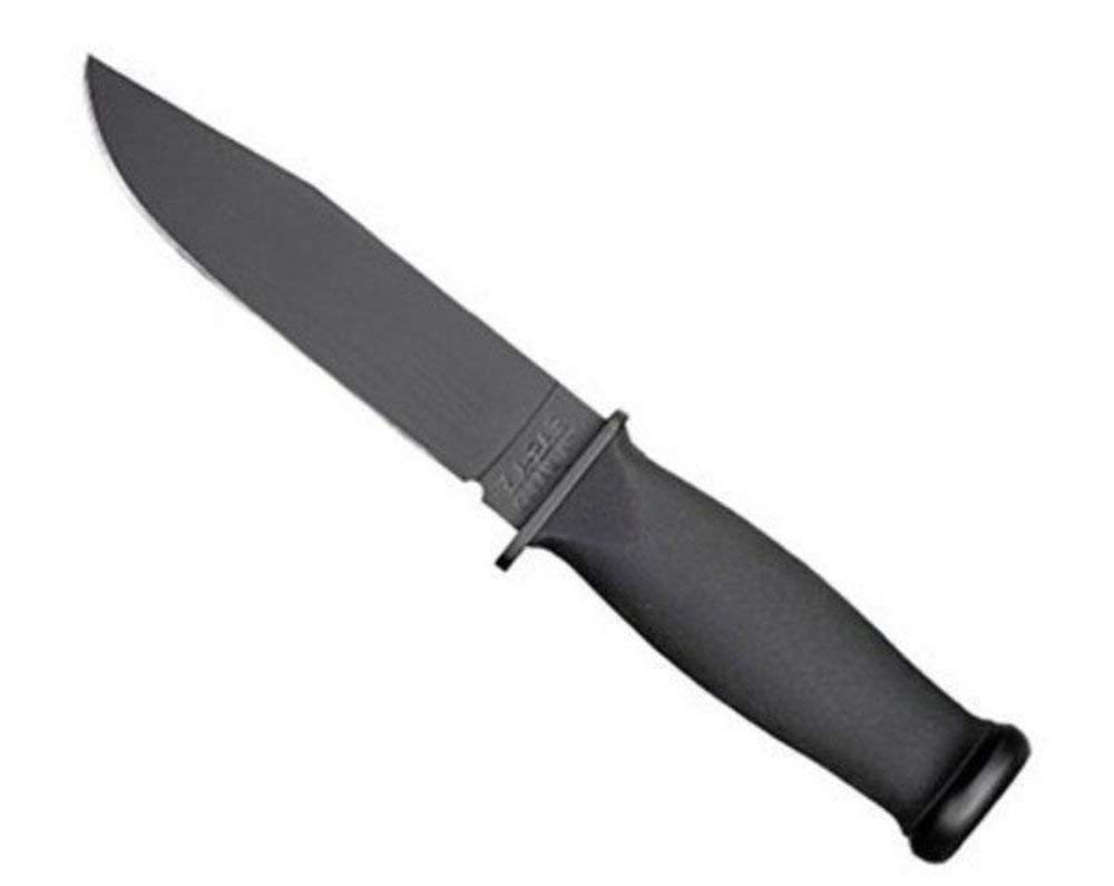 Mark I Fixed Blade Knife 5.125" Clip Point 1095 Cro-Van Black Blade Kraton Handle Black