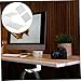 Homoyoyo Headphone Hook Under Desk Shaped Gaming Headset Holder Adhesive Mount for All Earphones Stylish White Design Sleek and Modern Desk Accessory