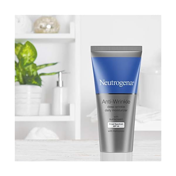 Neutrogena Ageless Intensives Anti-Wrinkle Retinol Cream, Daily Wrinkle Moisturizer with SPF 20 Sunscreen, Retinol and Hyaluronic Acid 1.4 oz