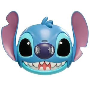Masque Interactif Stitch Disney avec Plus de 25 Sons et Phrases, Sangles Réglables