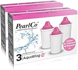 PearlCo - Alkaliczne klasyczne opakowanie 12 wkładów filtrujących do wody zasadowej  pasują do Brita Classic