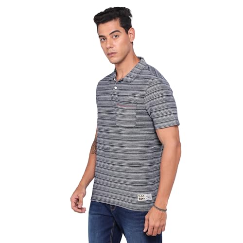 Image of Lee Men's Striped Regular Fit T-Shirt