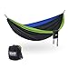 ENO DoubleNest Hammock - Lightweight, Portable, 1 to 2 Person Hammock - for Camping, Hiking, Backpacking, Travel, a Festival, or The Beach - Chartreuse/Black/Royal