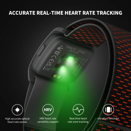 Coospo Hw9 Bluetooth 5.0 Ant+ Heart Rate Monitor Armband With Hr Zones/Calories Burned, Optical Hrm Sensor For Fitness Training/Cycling/Running,Compatible With Peloton,Ddp Yoga,Wahoo thumb #1