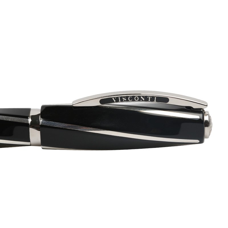 VISCONTI PENNA STILOGRAFICA DIVINA BLACK OVER SIZE PENNINO 23KT PALLADIO MISURA F