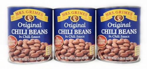3 Pack of Original Chili Beans In Sauce Mrs Grimes The Experts Since 1902 (30oz)