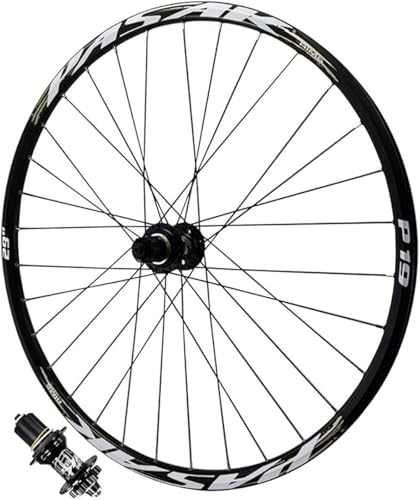 FIXARE MTB �o�C�N�z�C�[���Z�b�g 24/26/27.5/29 �C���`�A�A���~�������]�ԃ����A32H �V�[���h�x�A�����O�}�E���e���t�����g���A�z�C�[���J�Z�b�g�n�u�A7-12 �X�s�[�h�p(BLACK Rear wheel,26 inch)