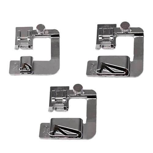 Set de 3 Pies para Máquina de Coser Rolled Hemmer Plateados miniatura 1