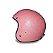 Daytona Cruiser Helmet - Pink Metal Flake - Lightweight 3/4 Shell Motorcycle Helmet with Removable Gloss Black Bubble Visor Added - Bluetooth Compatible - S - 2.05 Pounds