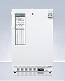 Summit Appliance Accucold 20" Refrigerator, 3.32 cu.ft. Capacity, Undercounter, Built-in, ADA Compliant, External Temperature Readout, White - ADA404REFALLHD (Left Handed Door Swing)