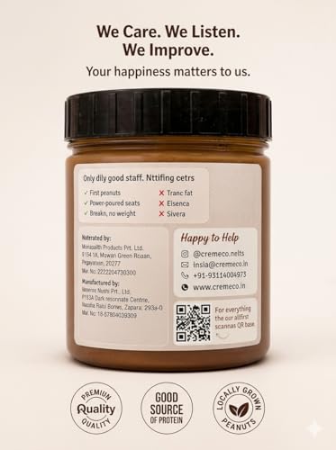 Image of CREME CO. Dark Chocolate Crunch Gourmet Protein Creme - 200G