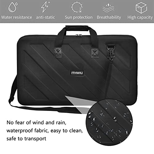 Image of Lightweight Molded Hard Storage Case Fits for Pioneer RX, SX, SX2, SX3, Denon MC7000, FLX6 (L-27.2x 15.7 x 4 Inch)